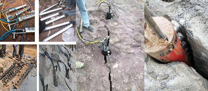 Separatore idraulico di scissione estraente della roccia